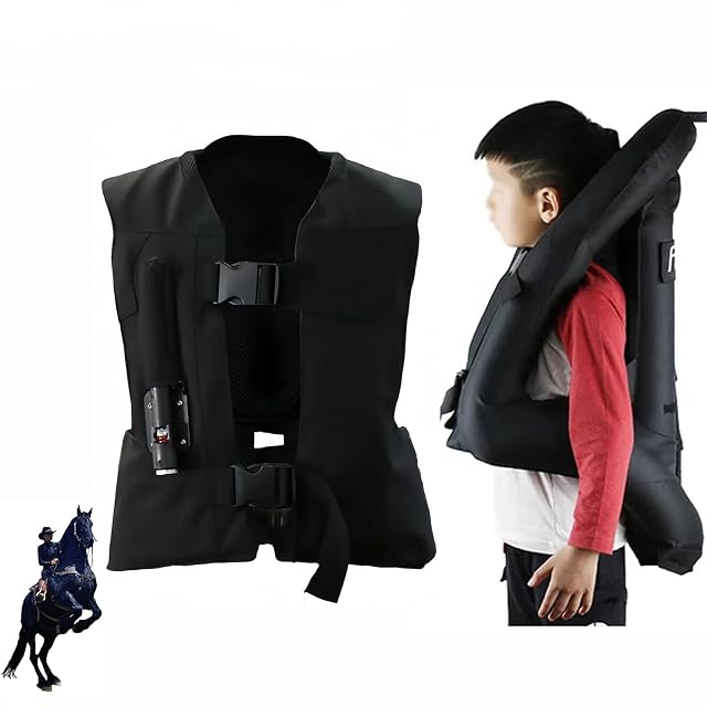 Chaleco airbag regulable Heerben en negro