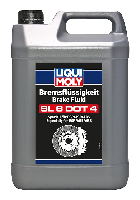 Envase de cinco litros de líquido de frenos Liqui Moly SL6 DOT 4