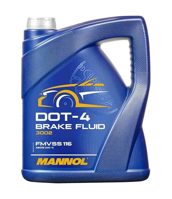 Envase de cinco litros de líquido de frenos MANNOL 3002 DOT-4