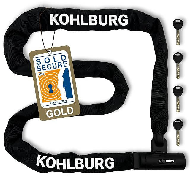 Cadena antirrobo KOHLBURG Helsinki de 200 cm enrollada