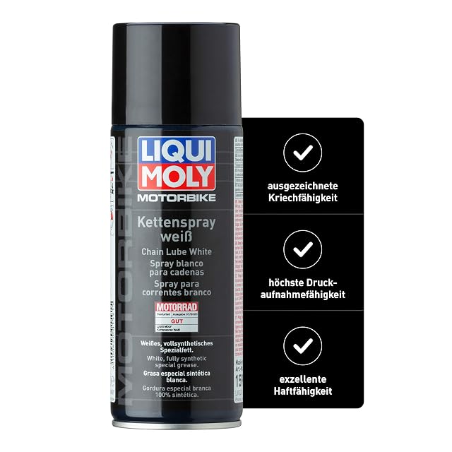 Espray de cadena blanco Liqui Moly Motorbike de 400 ml
