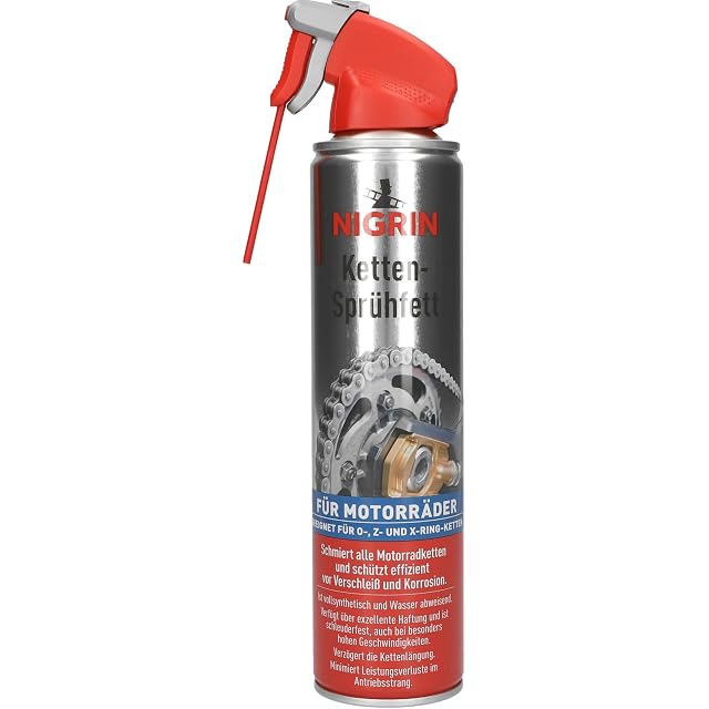 Pack de seis botes de 400 ml de espray de cadena NIGRIN MOTO-BIKE
