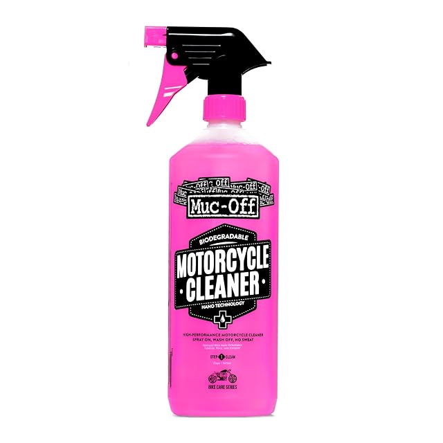 Botella pulverizadora de un litro de limpiador de moto Muc-Off Nano-Tech