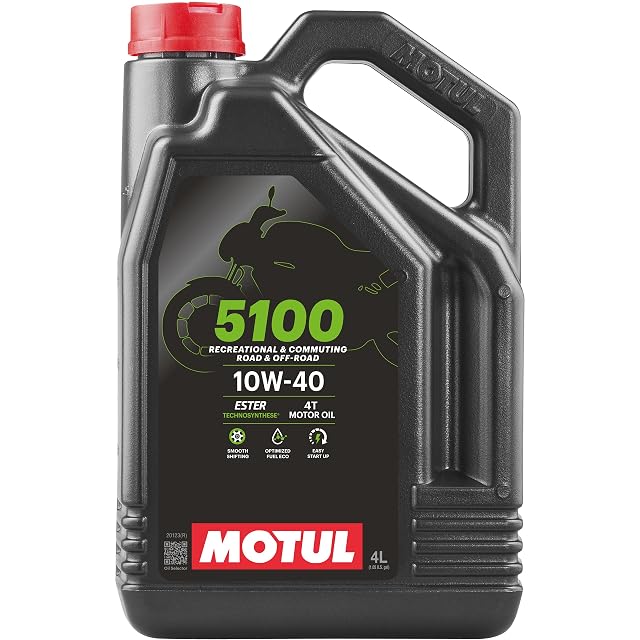 Bidón de cuatro litros de Motul 5100 4T 10W-40