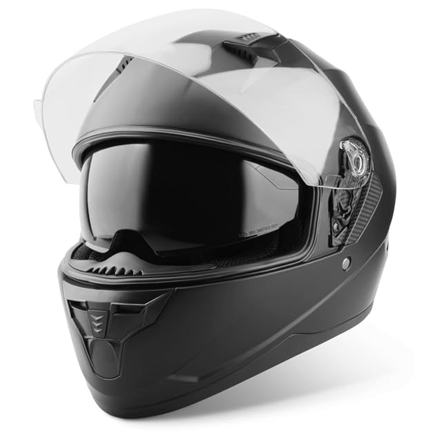 Casco integral Vinz Kennet en tres cuartos con la pantalla cerrada
