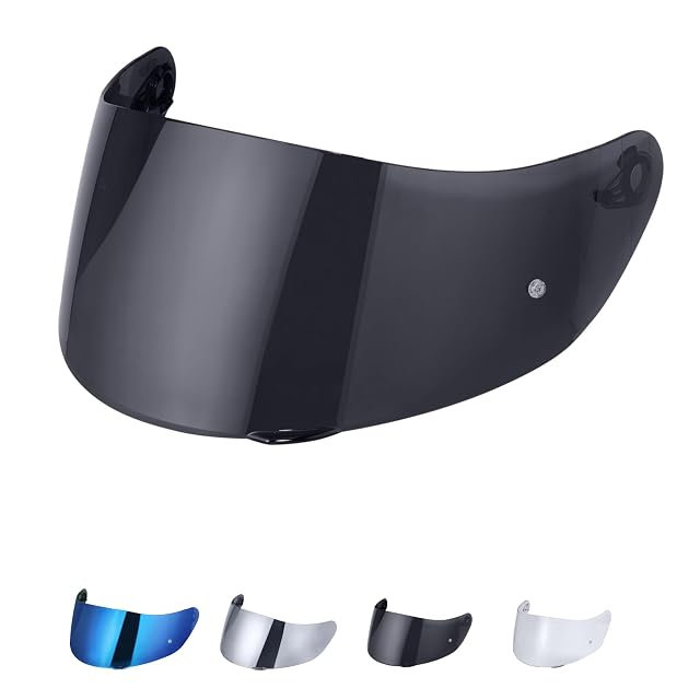 Visera de recambio JQF Gear para cascos AGV en acabado cromado