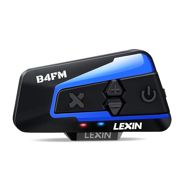 Unidad de intercomunicador LEXIN B4FM con anclaje de casco