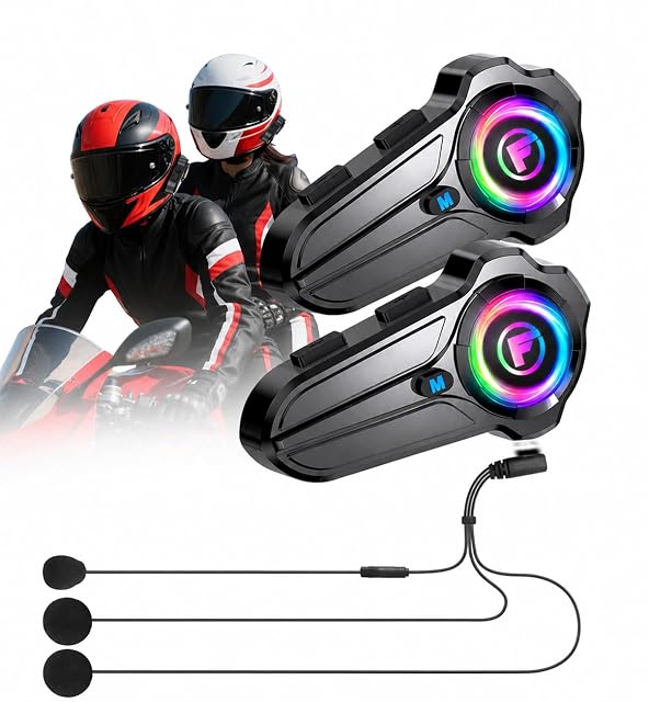 Pareja de intercomunicadores MidingChai F10Pro con iluminación RGB