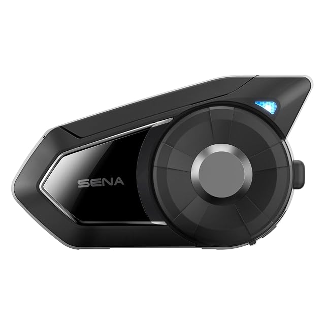 Unidad de intercomunicador de malla Sena 30K con su pinza de casco