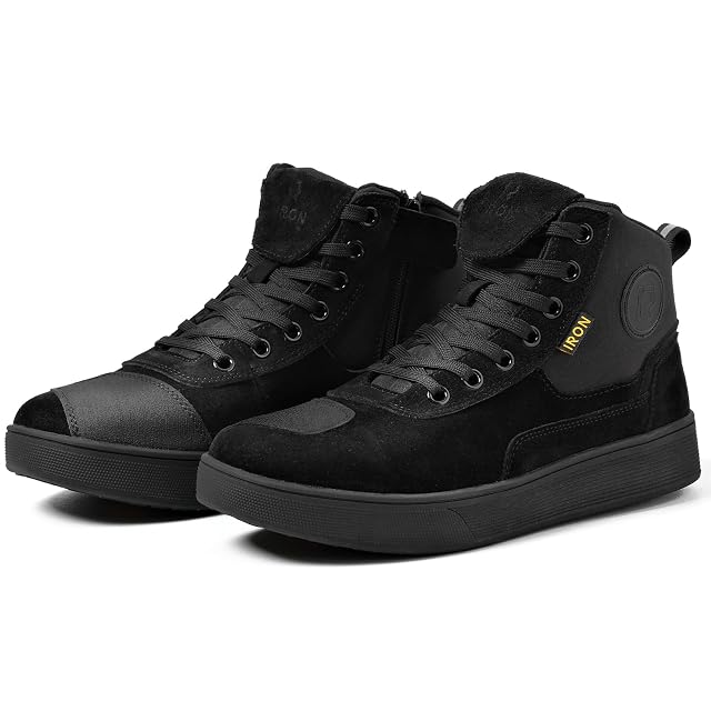 Zapatilla de moto RIDEIRON ensayada CE, suela y perfil